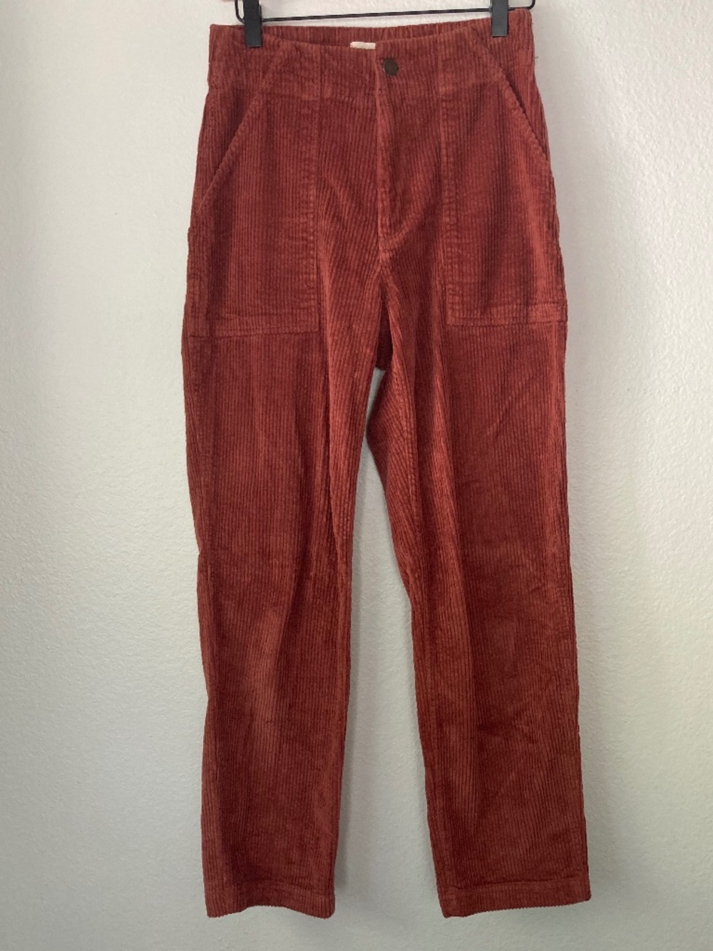 Pact Womens Corduroy Pants Medium Organic Cotton Rust Earthy Boho